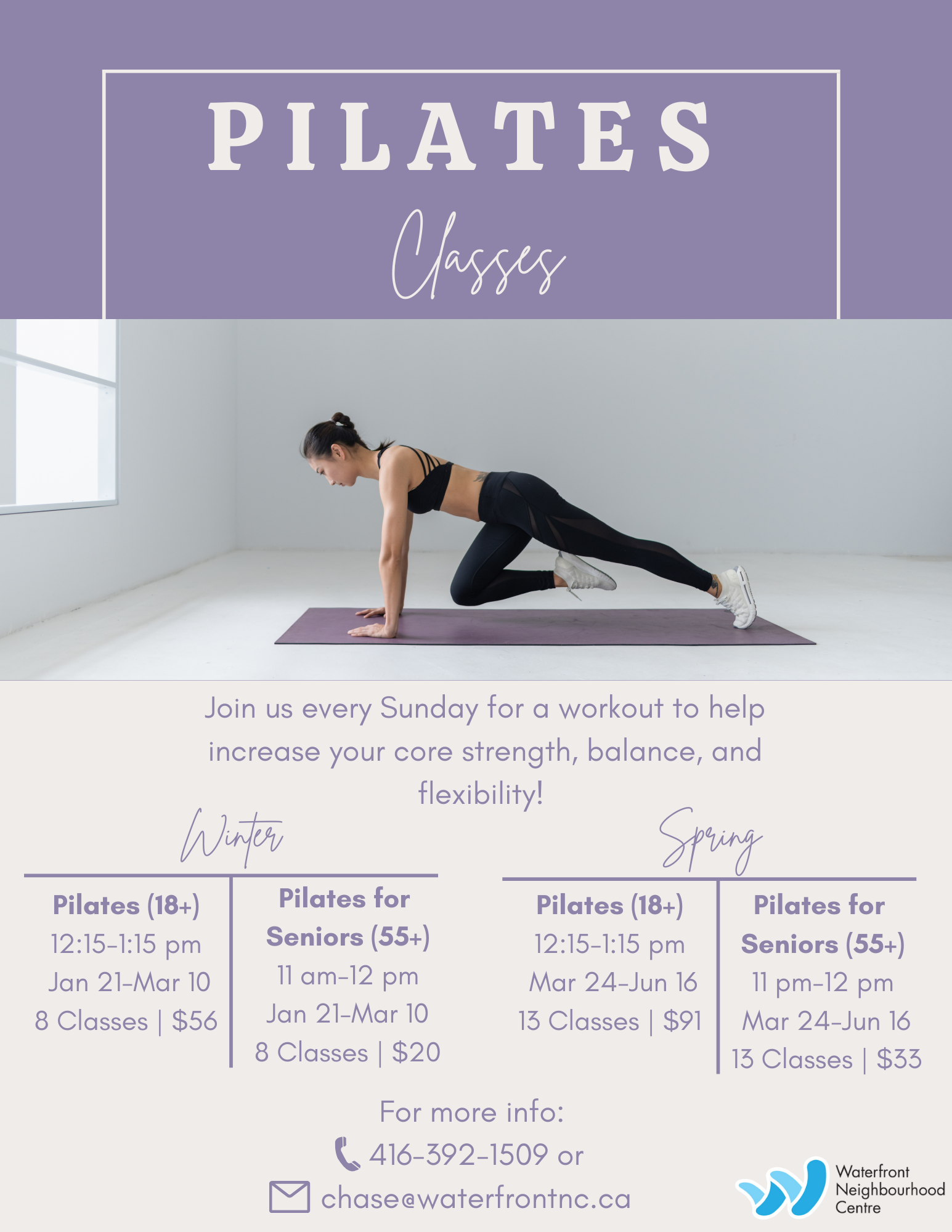 Pilates - Waterfront Neighbourhood Centre