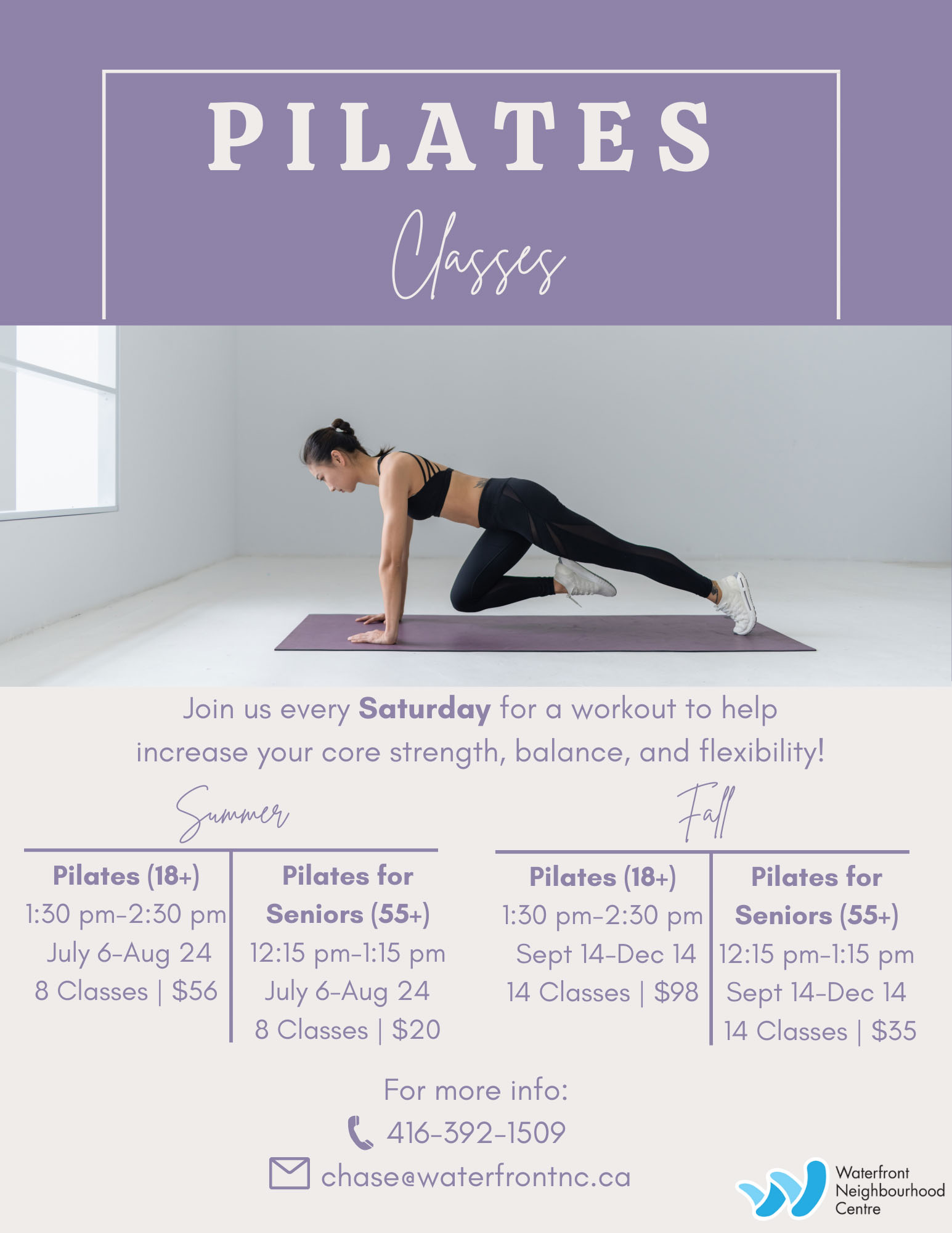 Pilates - Waterfront Neighbourhood Centre